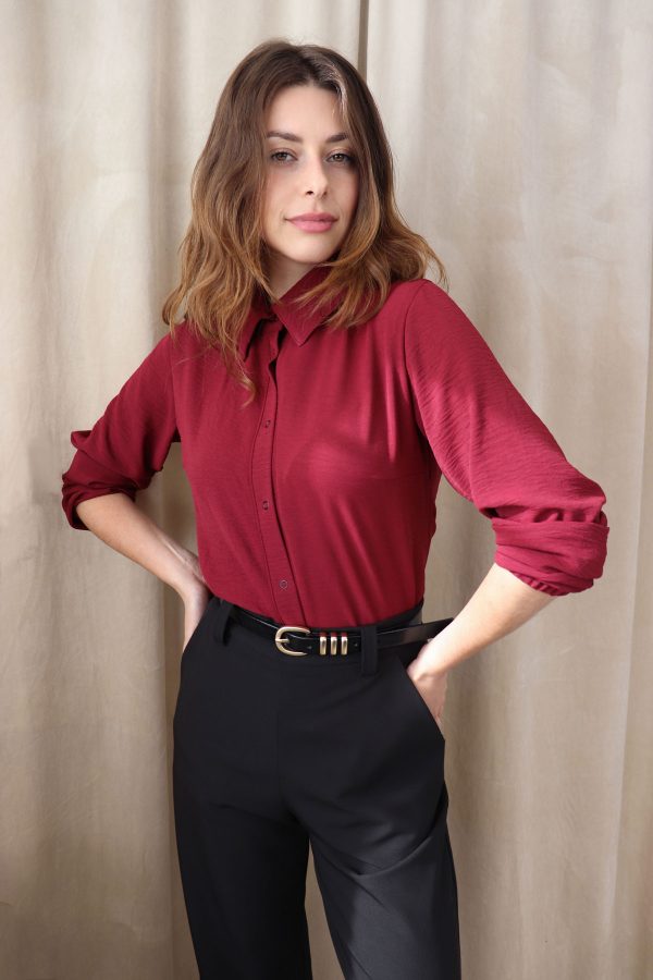 chemise-rouge-pour-femmes-fait-au-quebec-boutique-marilou-design