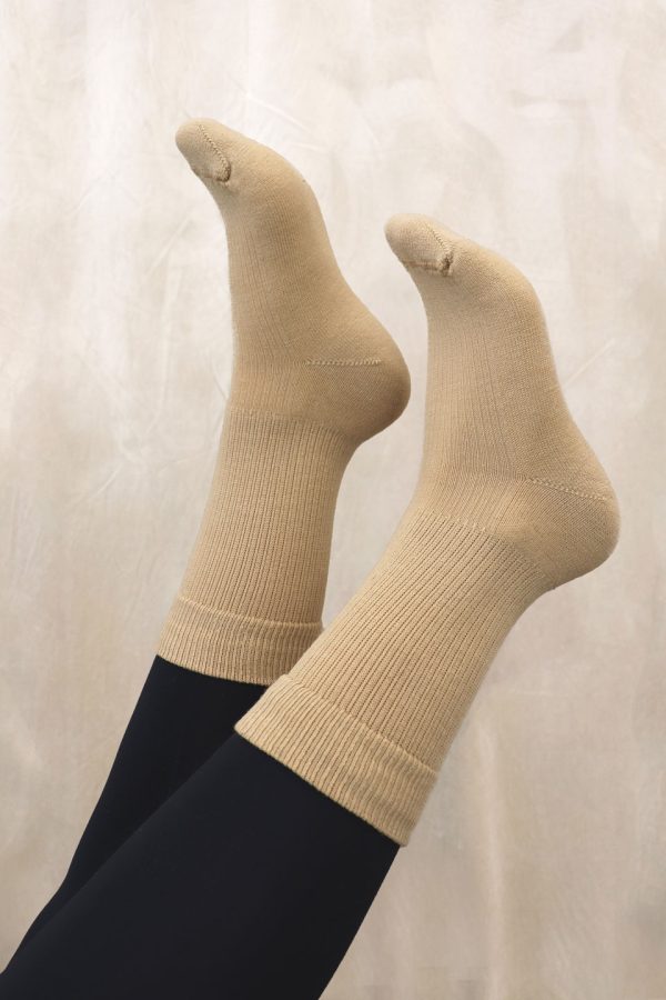 chausette-tout-aller-duray-femme-laine-merinos-beige-fait-au-canada