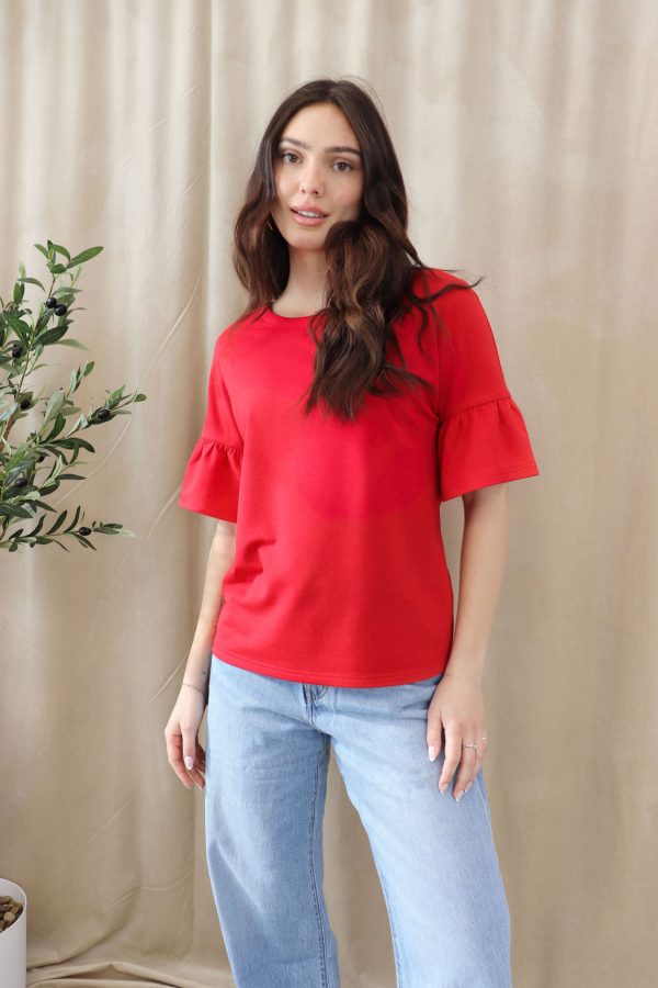 chandail-rouge-bambou-coton-boutique-vetement-quebecois-femmes-marilou-design