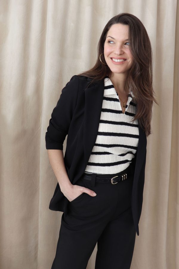 polo-chandail-rayure-coton-vetement-chic-boutique-quebecoise-marilou-design
