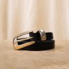 ceinture-cuir-noir-chic-doree-western-fait-au-canada-marilou-design
